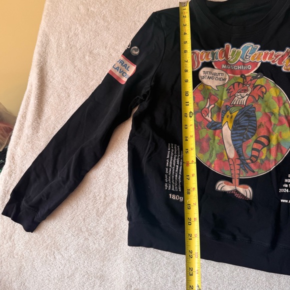 Moschino DandyCandy Sweatshirt Graphic Tiger Animal Print Pullover Sweater Black - Picture 15 of 16
